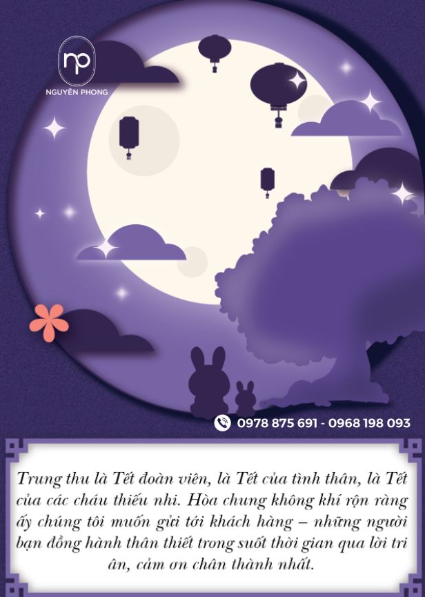 Mẫu thiết kế thiệp trung thu đẹp ấn tượng